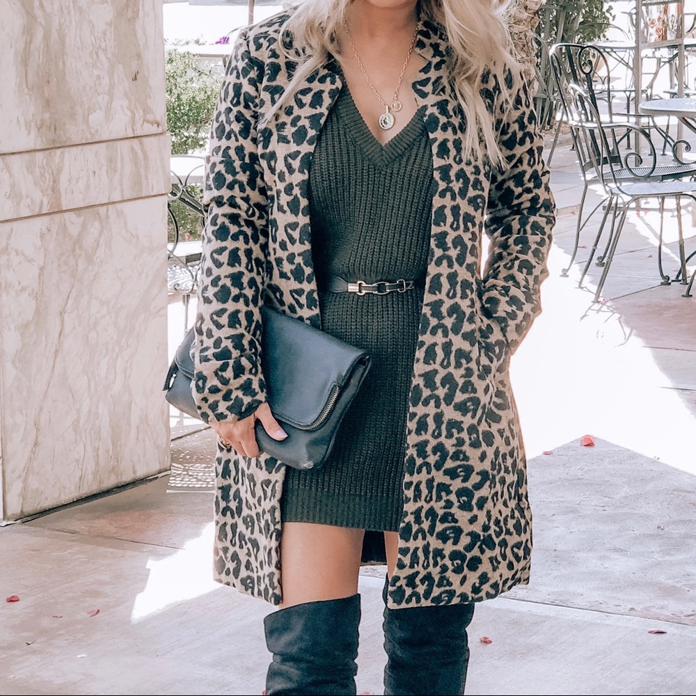 Lulus leopard print coat